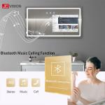 Waterproof Android LED TV Touch Screen Display IP65 Smart LED Bathroom Mirror