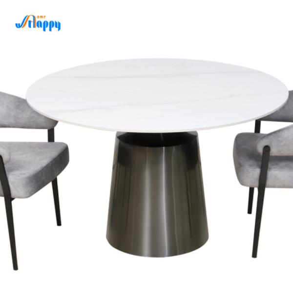 Cheap Flat Packed 1200mm Diameter Round Dining Room Table With Fixed Type DT-1023-120 for sale