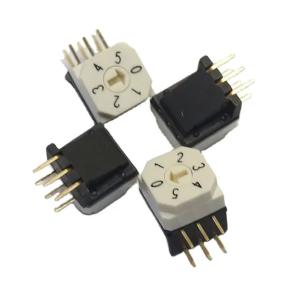 Best IP67 3x3 Right Angle Type Square 6 Pines Digital Code Rotary Switch Dip Changeover wholesale