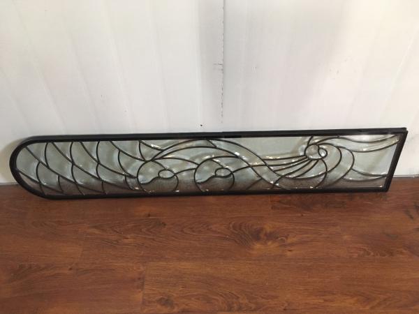 Cheap Translucency Bevel Art Glass Panels Curve / Flat Shape Custom Size for sale
