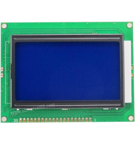 Cheap M12864B-B5, 12864 Graphics LCD Module, 128 x 64 dot-matrix Display, STN Blue, transmissive for sale