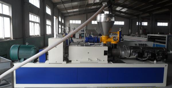 Cheap High output PVC Floor and door frame making machine , Double Screw for sale