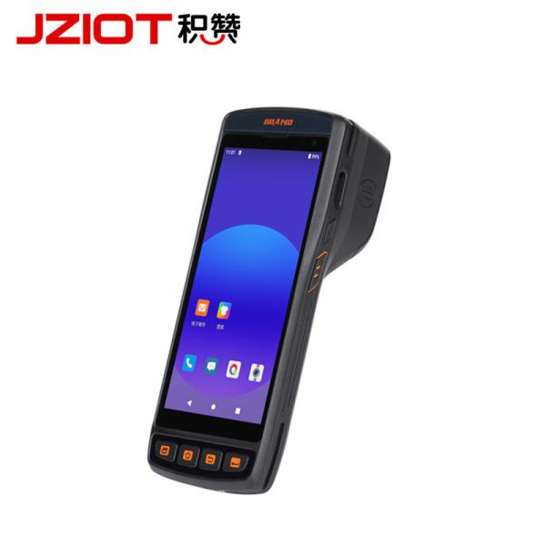Cheap 5.5 Inch Screen Size Handheld Computer Pda With Printer Android 11 V800 Rugged Industrial Terminal Mobile Barcode Scanner for sale