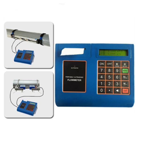 Cheap Portable Water Ultrasonic Digital Flow Meter LCD Display With Mini Printer for sale