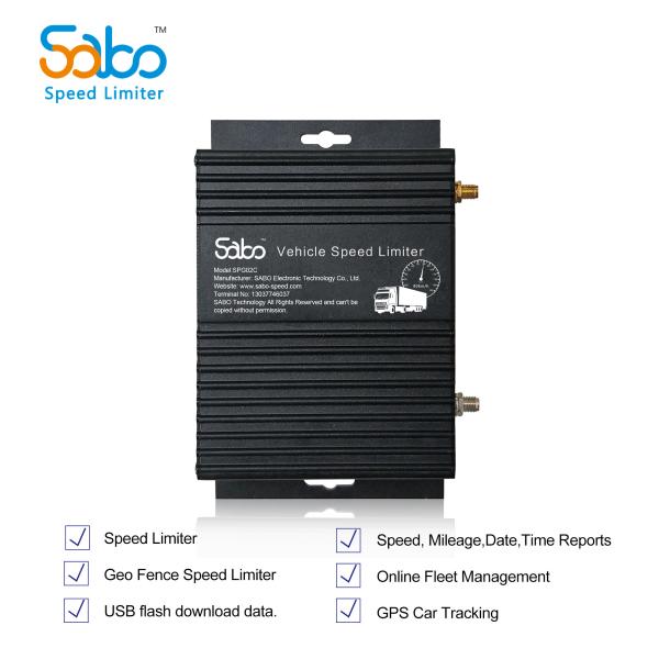Cheap Sabo SPG02C vehicle electronic speed limiter for control car bus speed limit using gps tracking function for sale