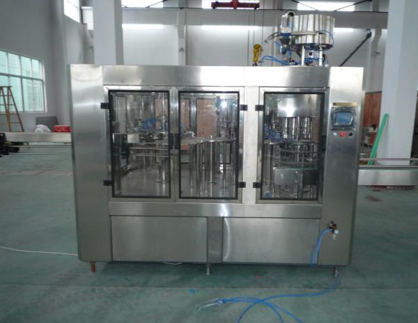 PLC Control Filling Capping Machine , Automatic Bottle Filling And Capping