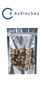 Self-Sealing Zipper Pouch, Resealable Odor Proof Bags, Zip Top Waterproof, Food Storage, Heavy Duty Zip lockk