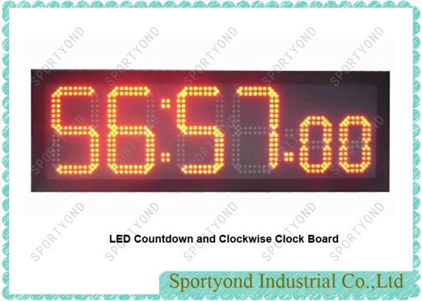 Cheap LED Countdown and Clockwise Clock for sale