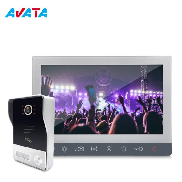 Cheap 2 Wire villa Video Door Phone Remote Intercom With UI menu and  motion detection for sale