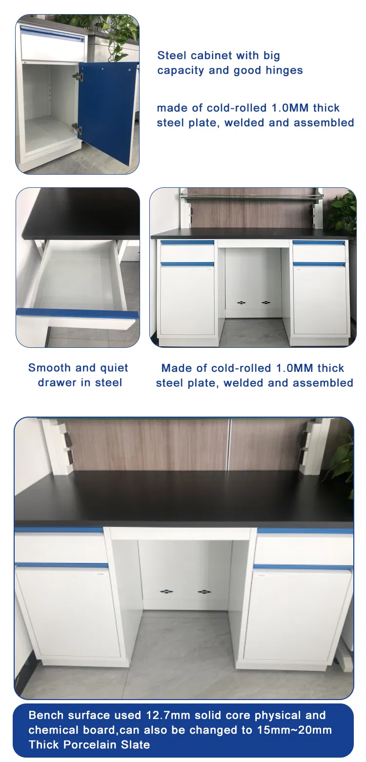 Modern Design Full Steel Chemistry Physical Biologic Lab Table Bench