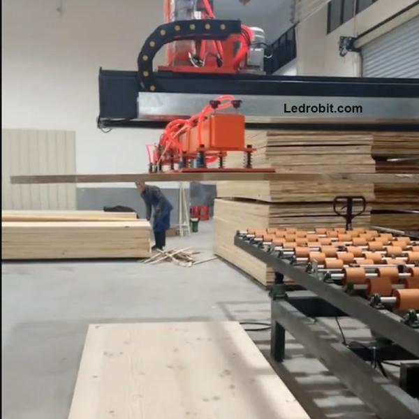 Fully Automatic Wooden Board Loading Conveyor CNC Loading Unloading Conveyor