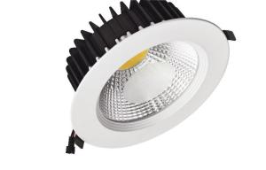 China Die-Cast Aluminum 20W COB LED Downlight , Round LED Recessed Down Lights on sale