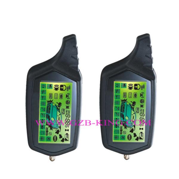 Cheap FSK 5000M long range wth microwave sensor &remote  engine start 2 Way Car Alarm system for sale