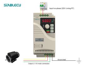 China Single Phase To Three Phase VFD Motor 220V 0.75KW Variable Speed Drive on sale