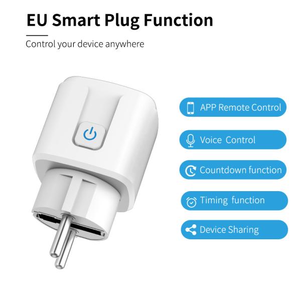 Cheap Voice Control Smart Socket Plug With Countdown / Overload Protection for sale