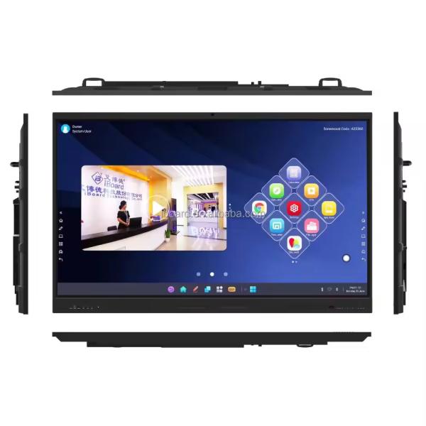 Cheap IBoard Factory Interactive Whiteboard Multi-Touch Screen Stylus Support 20 Touch Point Built-In Microphone With Screen Mirroring Interactive Whiteboard Android OS for sale