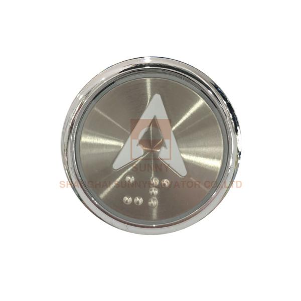 Cheap Round 42mm Elevator Push Button With EN81-70 / Lift Elevator Buttons for sale