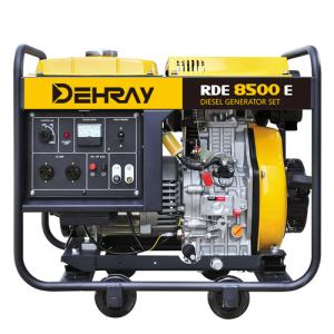 Easy portable Open Frame Configuration Deisel General Generator With 12V Electric starter