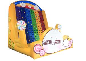 China Cartoon Inflatable Water Slide Climbing Wall , Customized Blow Up Climbing Wall on sale