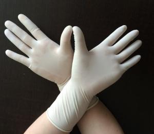 China Polymer Coating Disposable Sterile Gloves , Long Arm Latex Gloves SO 13485 Approval on sale