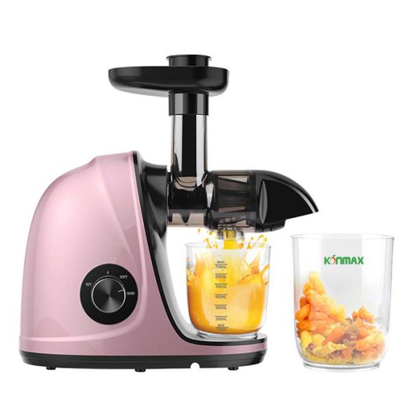 Cheap Slow Masticating Juicer Extractor Cold Press Juicer With Two Speed Modes 2 Travel Bottles 500Ml LED Display for sale