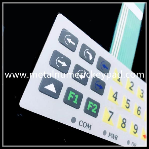 Cheap 6ms Waterproof Numeric Keypad 10 P Connection Membrane Switch Keypad for sale