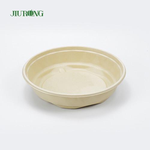 Cheap Compostable Round Sugarcane Food Container Disposable Biodegradable Paper Bowl for sale