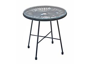 China OEM ODM Round Rattan Dining Table on sale