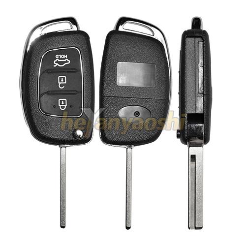 Cheap Hyundai 3Buttons Smart Key Shell with Emergency Key Insert for sale