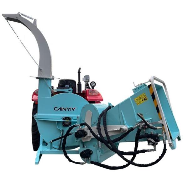 Cheap PTO Driven Wood Chipper Shredder 10inch Capacity Full Hydraulic Feed System for sale