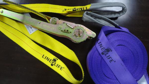 Cheap Width 2" Slackline Rope High Breaking Load Tree Anchors Customized Colors for sale