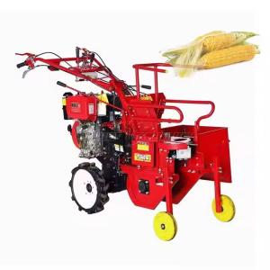 Multi-Purpose Walking Tractor Harvester - Corn Picker & Straw Crusher, Adjustable Stubble Height, Compact & Efficient