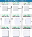 original Apple 87W USB-C Power Adapter, original adapter for Apple Macbook, USB