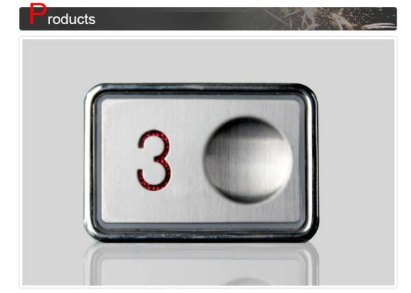 Cheap Rectangle Shape Panel Mount Push Button For Elevator IP64 Size 36x53 mm for sale
