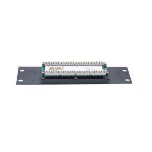 China Black 1U 2U Metal Pre Terminated Ethernet Patch Panels With Cable Management on sale