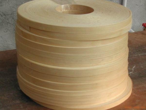 Cheap Natural Golden Birch Wood Veneer Edge Banding Tape/Rolls for sale