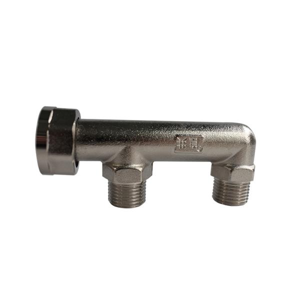 Cheap KONCH GAS Hose Connectors And Fittings , F Type Hose Thread Adapter Three Ways Outer for sale