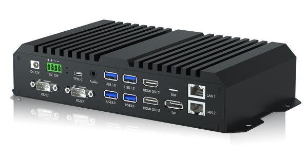 Cheap Rockchip RK3588 8K Media Player Box Dual Ethernet For AI Robot Edge Computing for sale