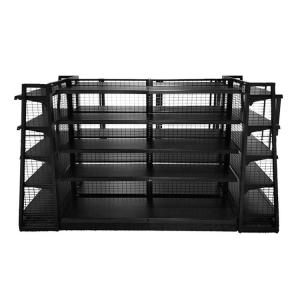 China Supermarket Wire Display Shelving Rack Custom Retail Store Gondola Mesh Shelf on sale