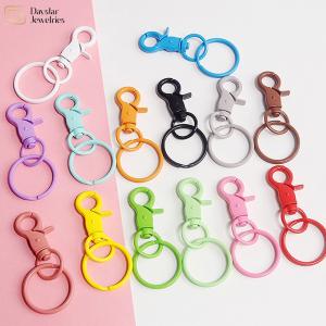 Best MultiPurpose Keychain Metal Swivel Trigger Clips Spring Snap Diy Colorful Key Rings wholesale