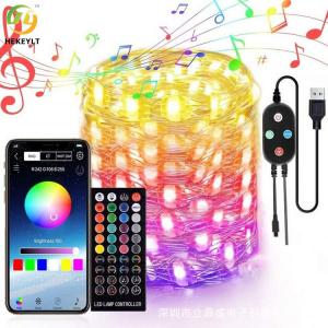 China RGB Outdoor Waterproof String Fairy Lights LED Lights Changing Rope For Christmas on sale