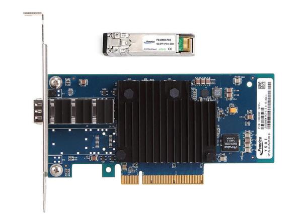 Cheap 10G Single Port Gigabit Ethernet Wired Network Adapter 10G Ethernet LAN Card Fiber Server NIC With Multimode Module for sale