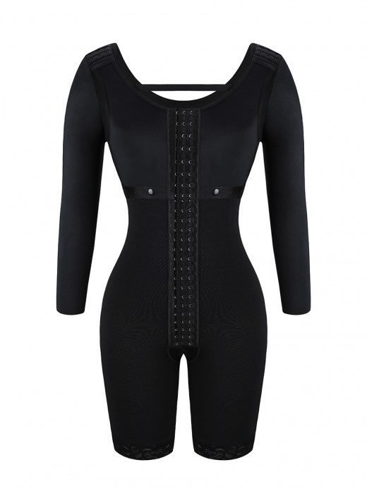 Stage 2 3 Postpartum Tummy Control Spandex Body Shaper with Compression and Hooks