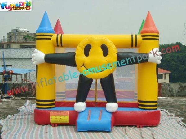 Cheap Clown Commercial Bouncy Castles /  Customized Bouncing Jumping House For Party for sale