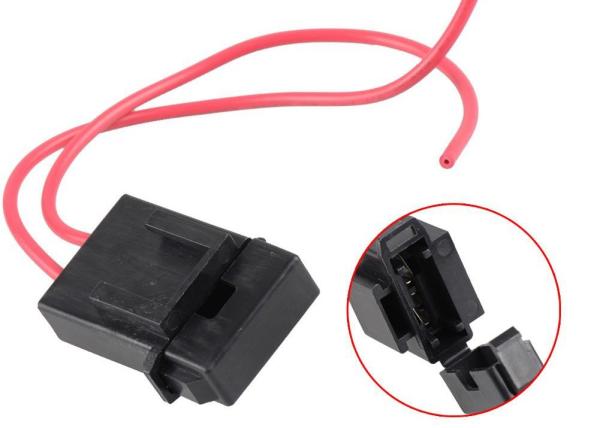 Cheap Plastic Square Shell Cap Inline Mini Blade Fuse Holder for sale
