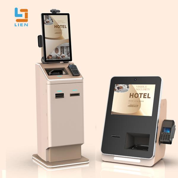 Cheap 80mm Thermal Receipt Printer Self Service Kiosk With Optional Card Dispenser for sale