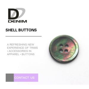 Decorative Flat Pearl Shell Buttons With Elegant Texture And Bright Color