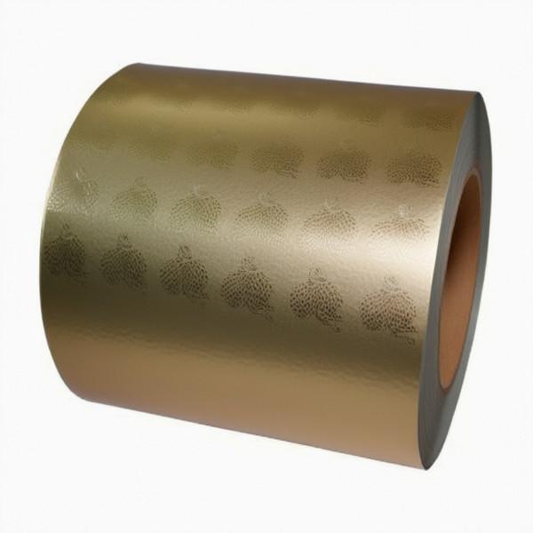 Cheap Golden Embossing Metalized Paper Cigarette Innerliners For Tobacco for sale