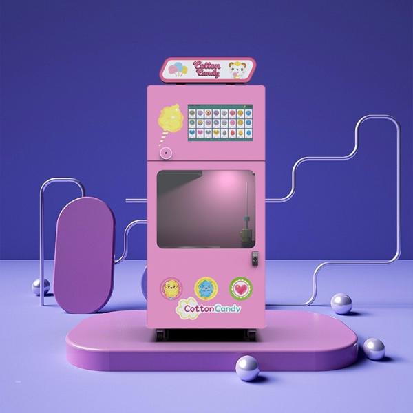 Cheap ROHS Automatic Cotton Candy Vending Machine for sale