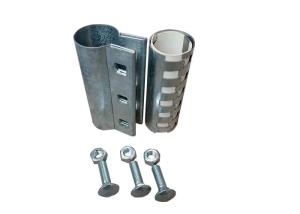 Best 3.0 Inch Galvanized Plate Metal Pipe Couplings 3 Bolt Compression wholesale
